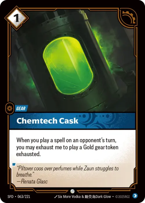 Chemtech Cask Card Front