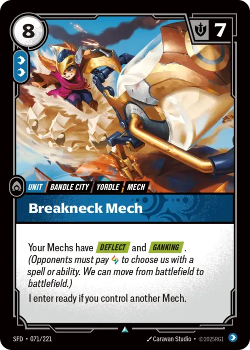 Breakneck Mech Card Front