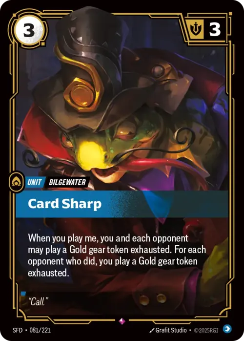 Card Sharp Card Front