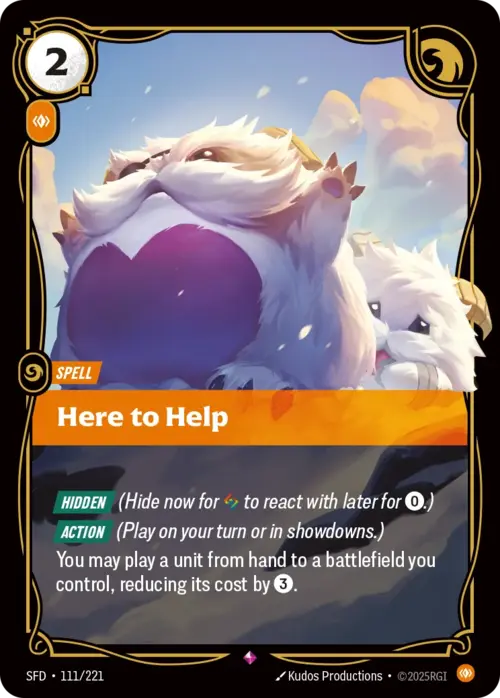 Here to Help Card Front