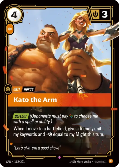 Kato the Arm Card Front
