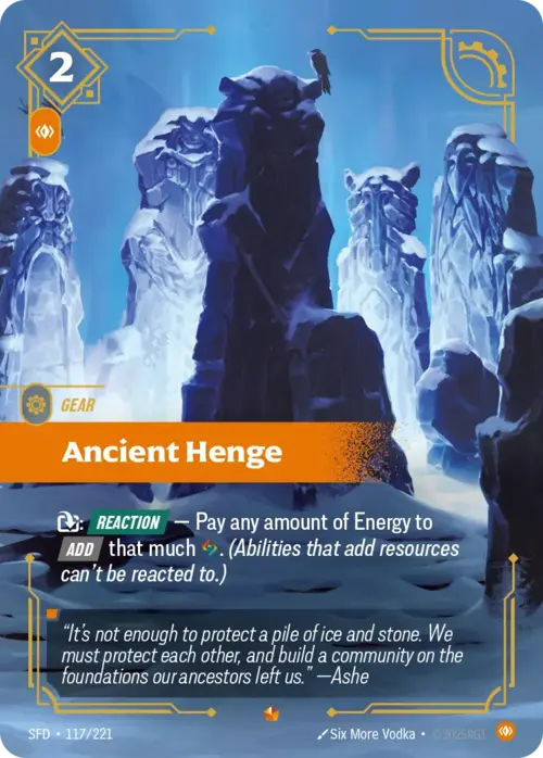 Ancient Henge Card Front