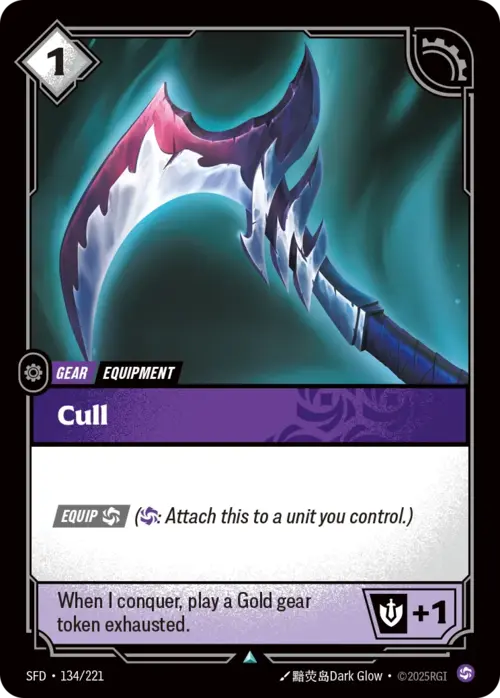 Cull Card Front