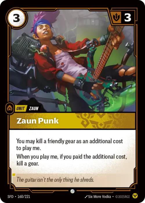 Zaun Punk Card Front