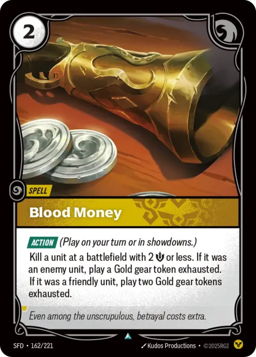 Blood Money Card Front