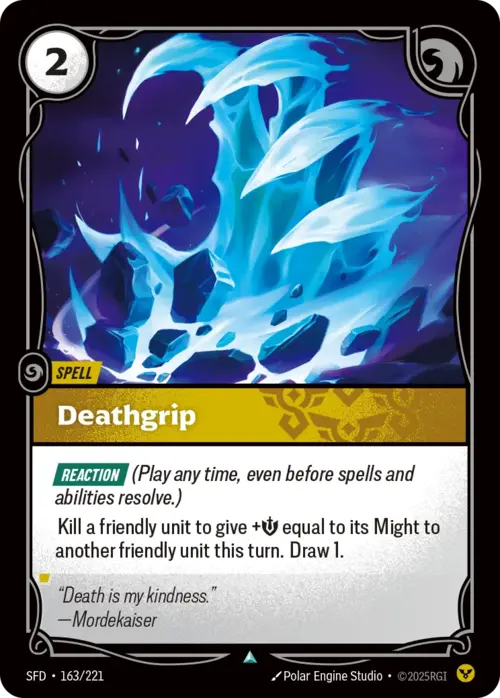 Deathgrip Card Front