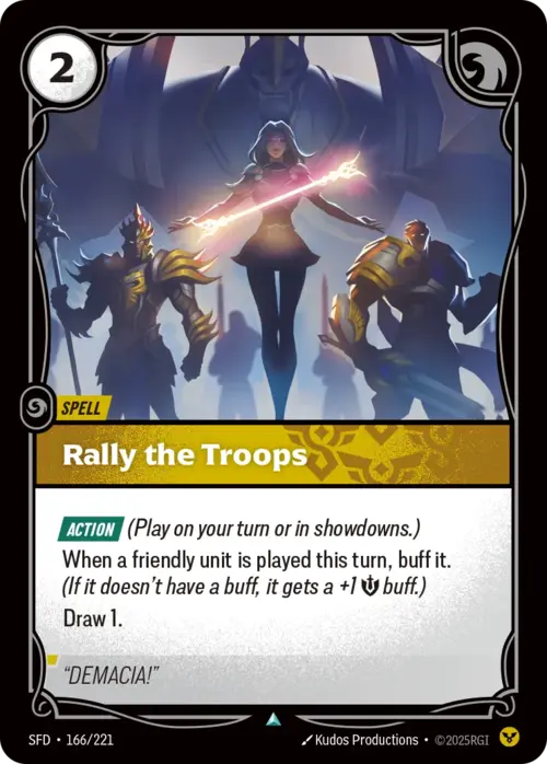 Rally the Troops Card Front