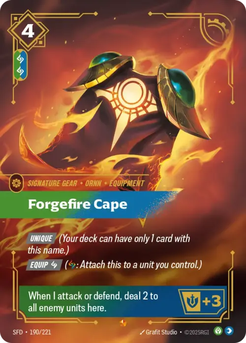 Forgefire Cape Card Front