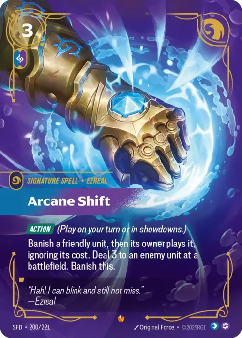 Arcane Shift Card Front