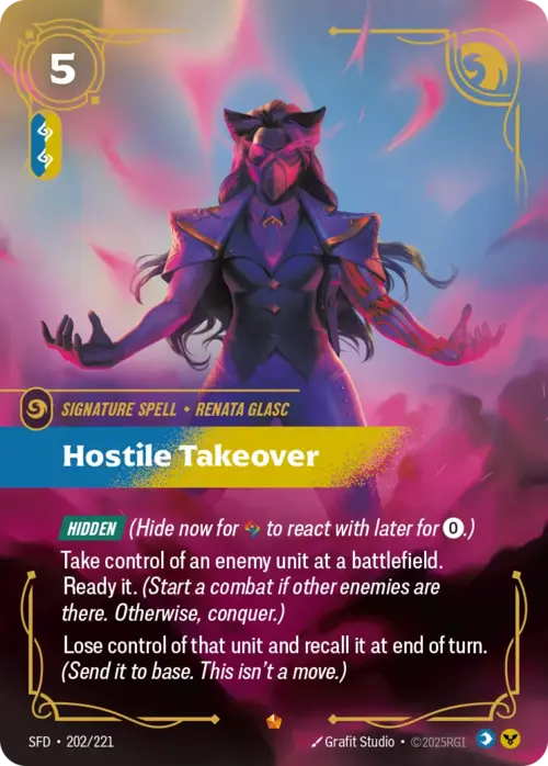 Hostile Takeover Card Front