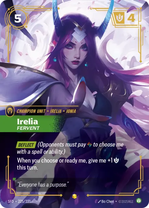 Irelia - Fervent Card Front