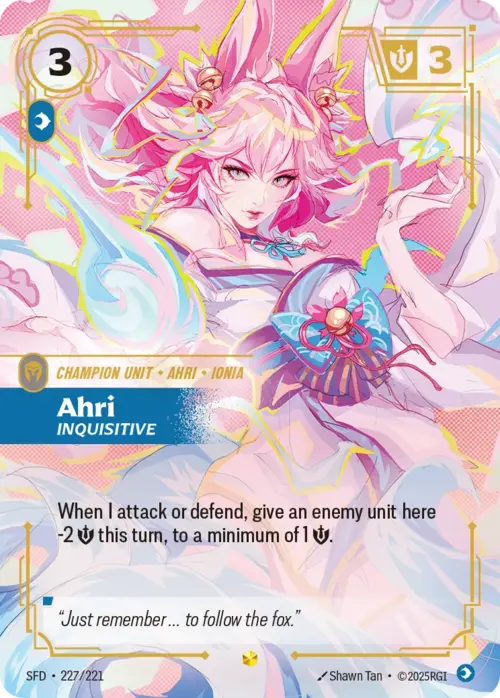 Ahri - Inquisitive Card Front