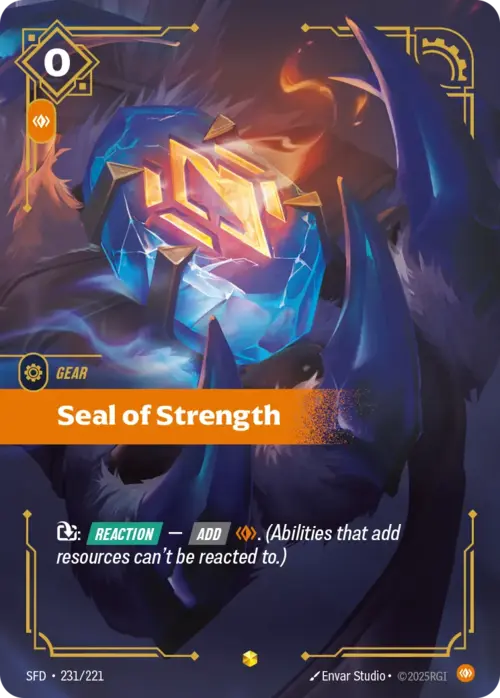 Seal of Strength Card Front