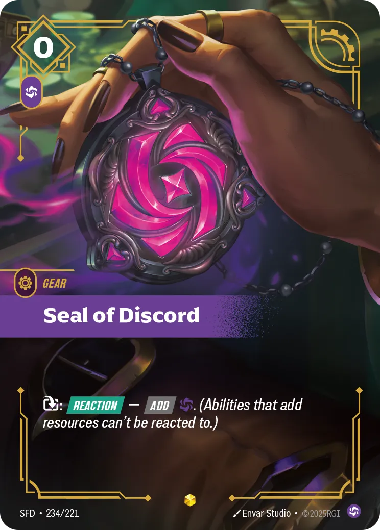 その他 Seal of Discord Seal of Discord Spiritforged | Riftbound | CardTrader