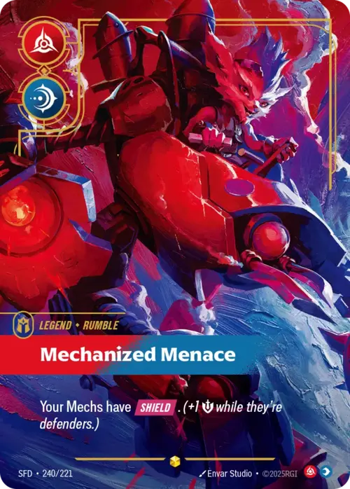 Rumble - Mechanized Manace Card Front
