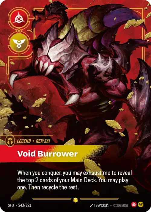 Rek'Sai - Void Burrower Card Front