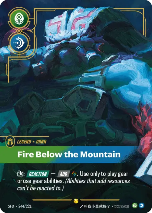 Ornn - Fire Below the Mountain Card Front