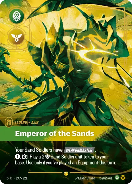 Azir - Emperor of the Sands Card Front