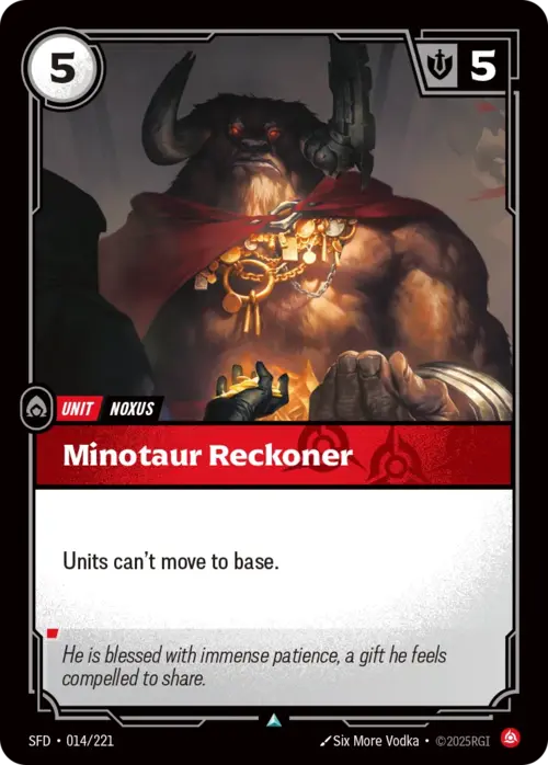 Minotaur Reckoner Card Front