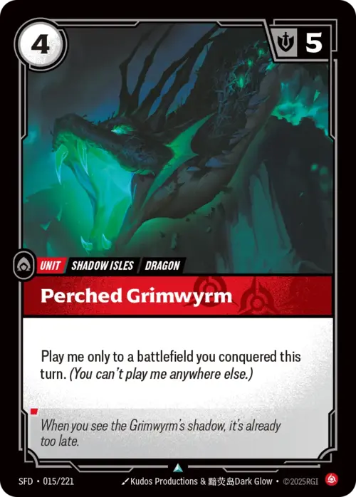 Perched Grimwyrm Frente