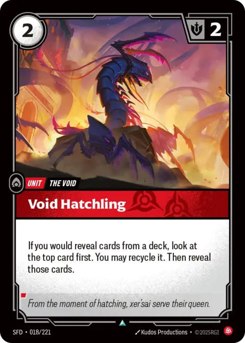 Void Hatchling Card Front