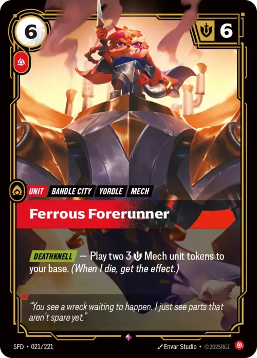 Ferrous Forerunner Card Front