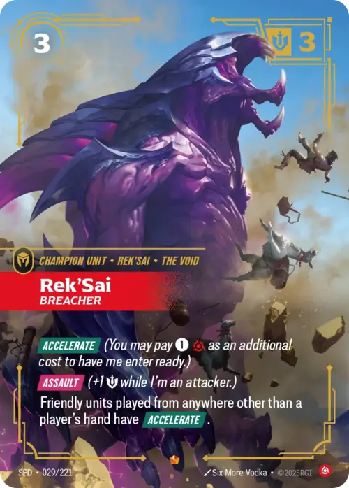 Rek'Sai - Breacher Card Front