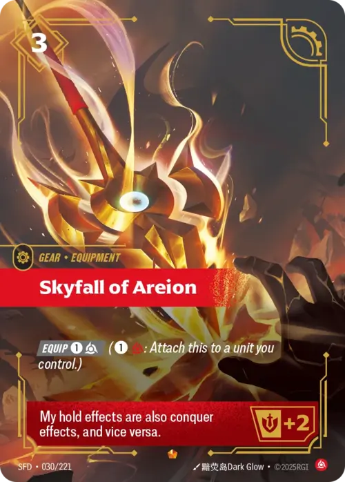 Skyfall of Areion Card Front