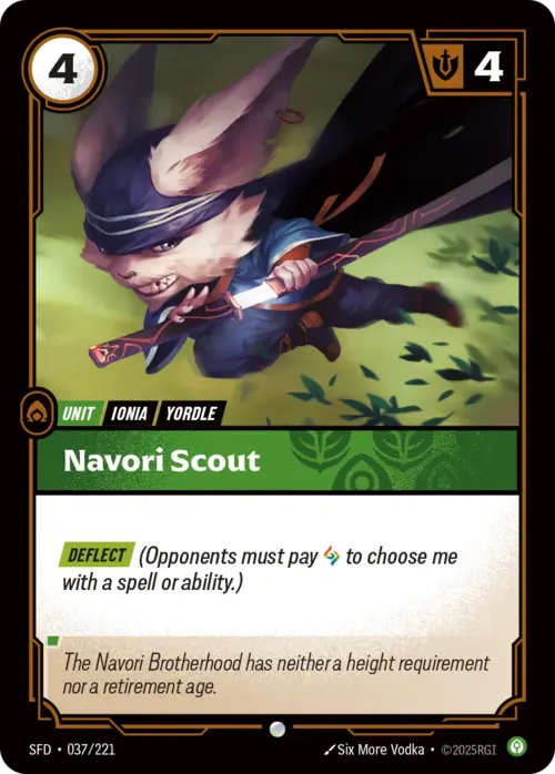 Navori Scout Card Front