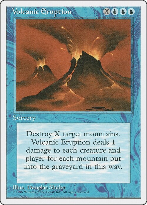 Eruzione Vulcanica Card Front