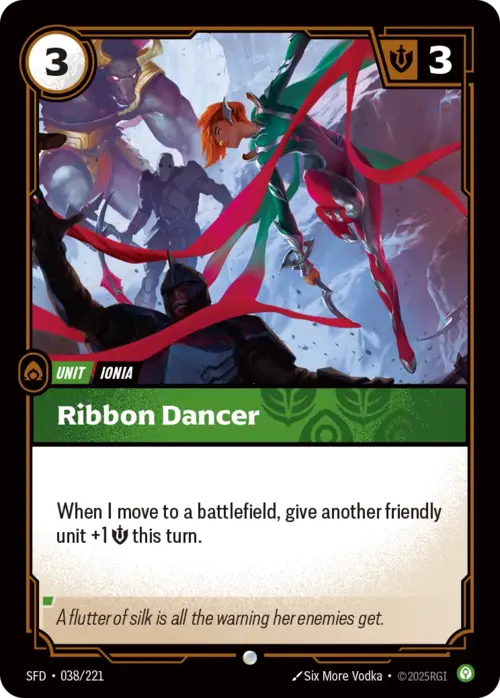 Ribbon Dancer Card Front