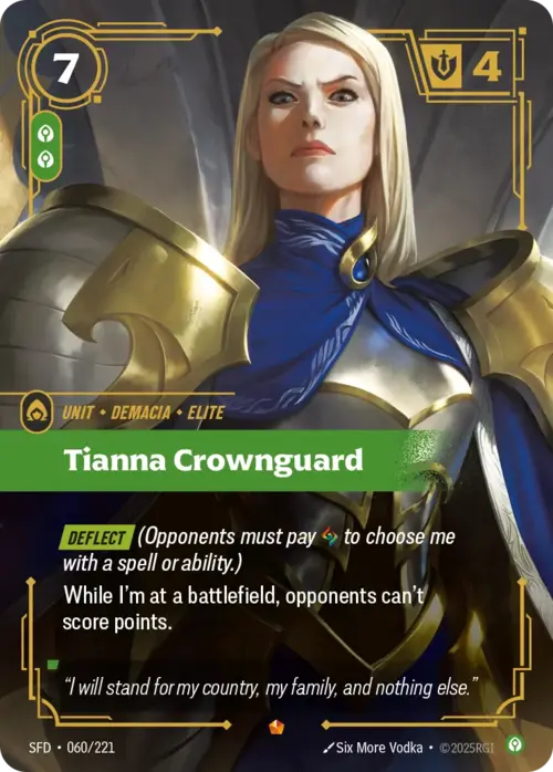 Tianna Crownguard Frente
