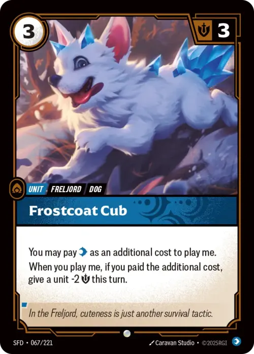 Frostcoat Cub Card Front