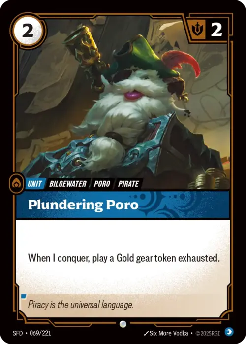 Plundering Poro Card Front