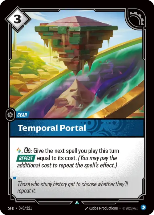 Temporal Portal Card Front
