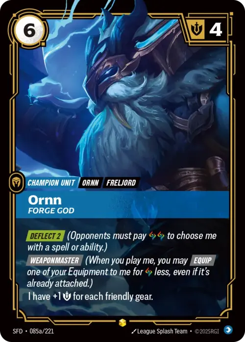 Ornn, Forge God Card Front