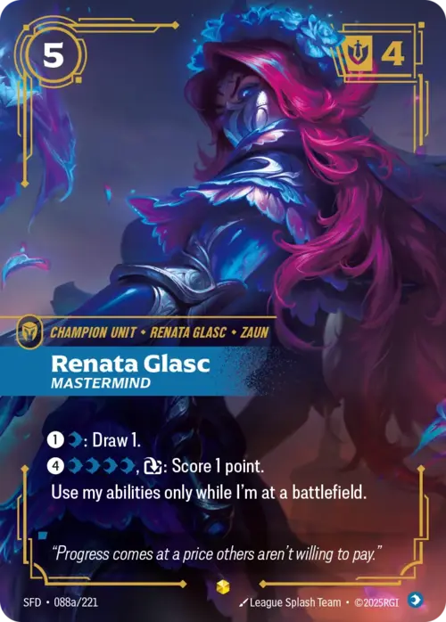 Renata Glasc, Mastermind Card Front