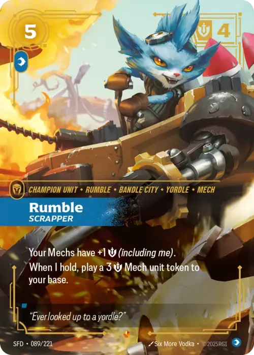 Rumble, Scrapper Card Front