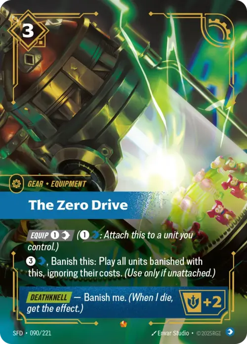The Zero Drive Card Front