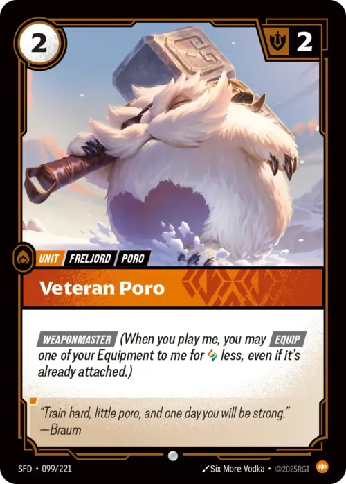 Veteran Poro Card Front