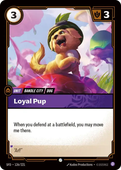 Loyal Pup Card Front