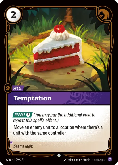 Temptation Card Front