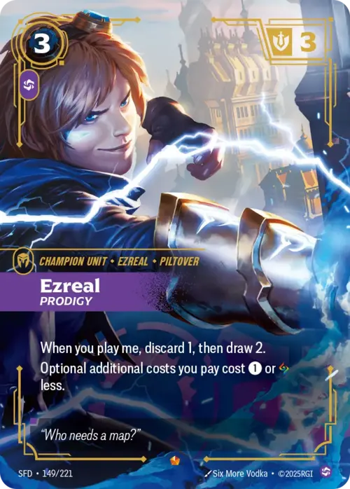 Ezreal, Prodigy Card Front