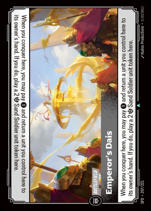 Emperor's Dais Card Front