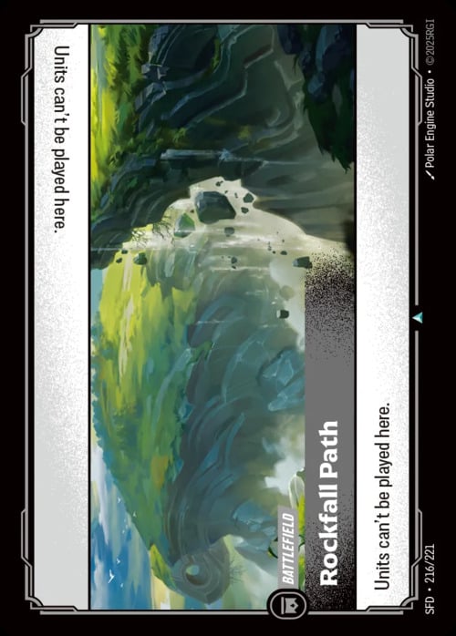 Rockfall Path Card Front