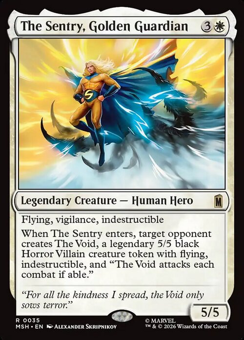 The Sentry, Golden Guardian Card Front