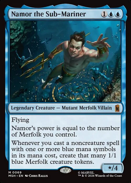 Namor the Sub-Mariner Card Front