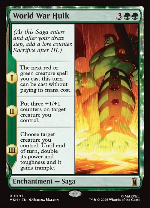 World War Hulk Card Front