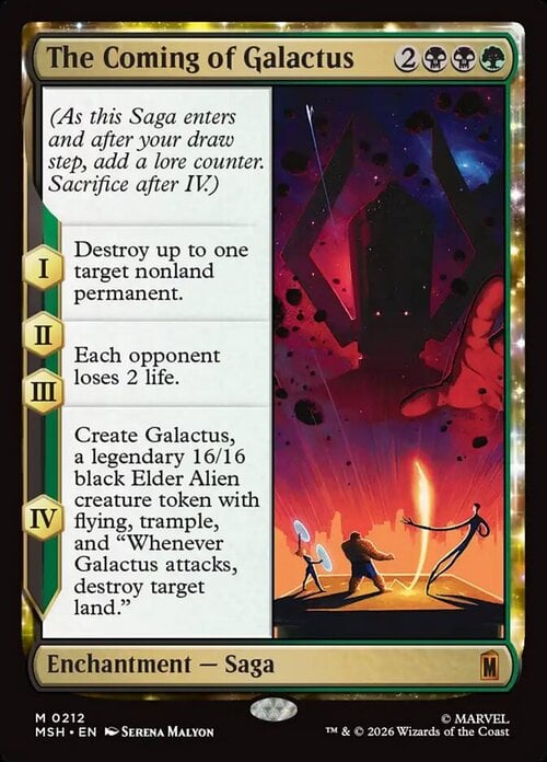 The Coming of Galactus Card Front