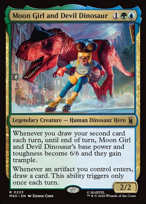 Moon Girl and Devil Dinosaur Card Front